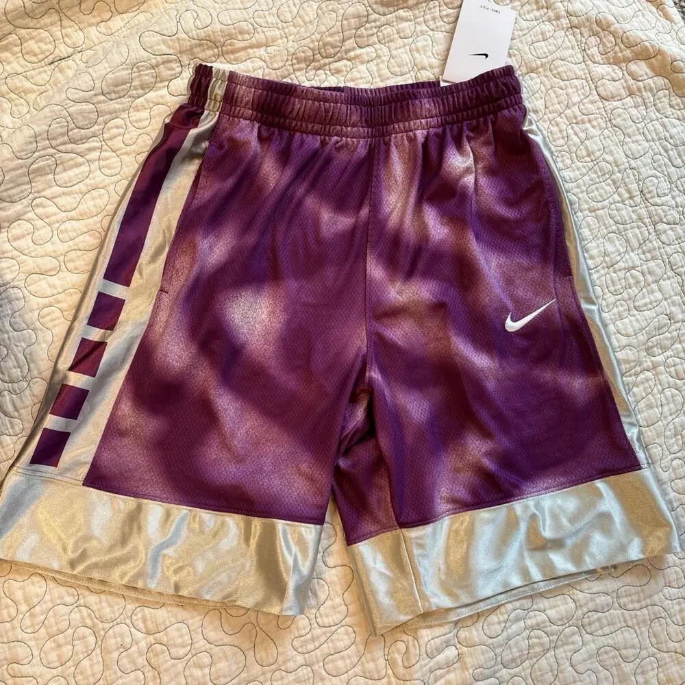 Nike Youth size large Purple and silver Athletic Shorts